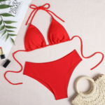 Women's 2-piece Brazilian bikini - sexy push-up bra with trendy cut