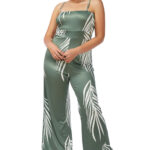 It’s A Beach Life – Combinaison Large Imprimée Tropicale