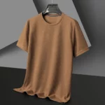 T-shirt homme à manches courtes – style gaufré, col rond