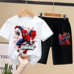 Ensemble T-shirt + Short Enfant – Thème Spider-Man