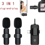 microphone sans fil 3-en-1 Lavalier