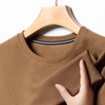 T-shirt Homme Maille Gaufrée – Col Rond, Manches Courtes | Nouvelle Collection Été