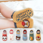 pack of 6 pairs of children's cotton socks - cute animal design