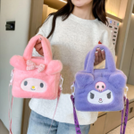 sac en peluche Sanrio – Kuromi, Cinnamoroll, My Melody
