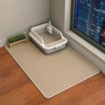 tapis de litière double couche pour chat