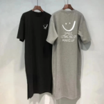 Robe T-Shirt Décontractée Été – Coupe Mi-Longue & Ample