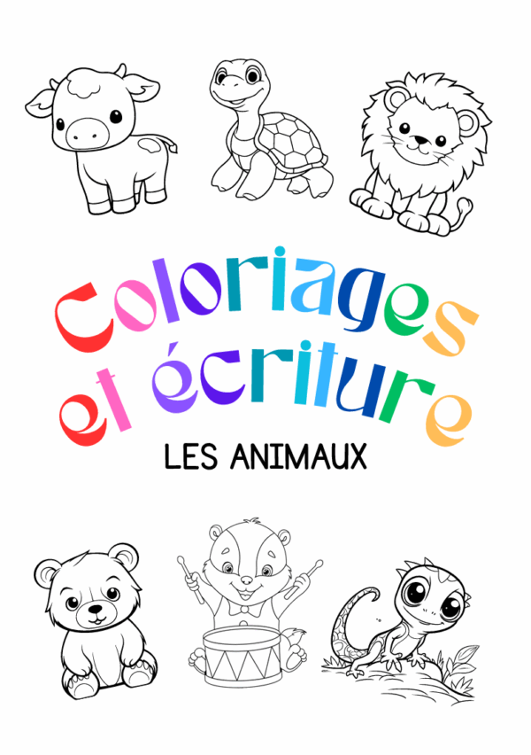 Coloriage enfant découverte des animaux